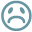 Sad face emoticon